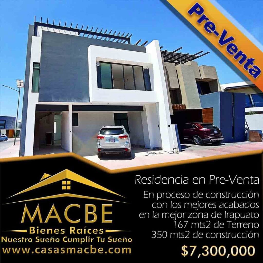 Residencia en venta Lombardía Irapuato Inmobiliaria Macbe Bienes Raíces