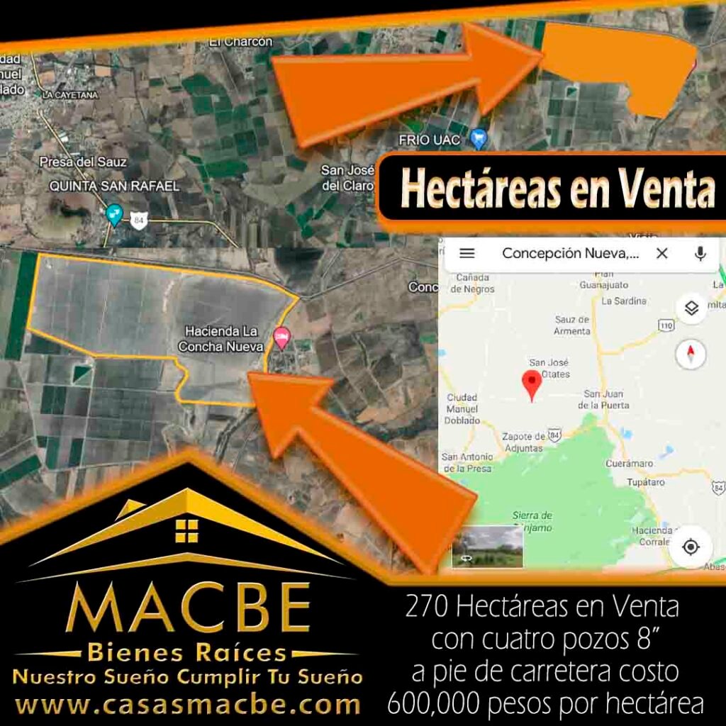 Hectáreas en venta Guanajuato inmobiliaria macbe irapuato bienes raices irapuato macbe