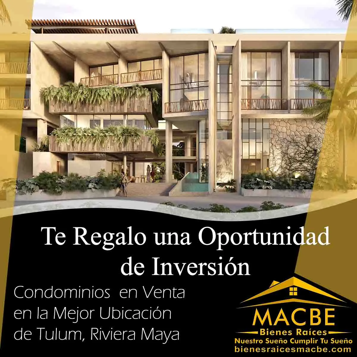 Departamentos en Venta Tulum Inmobiliaria Macbe Bienes Raíces