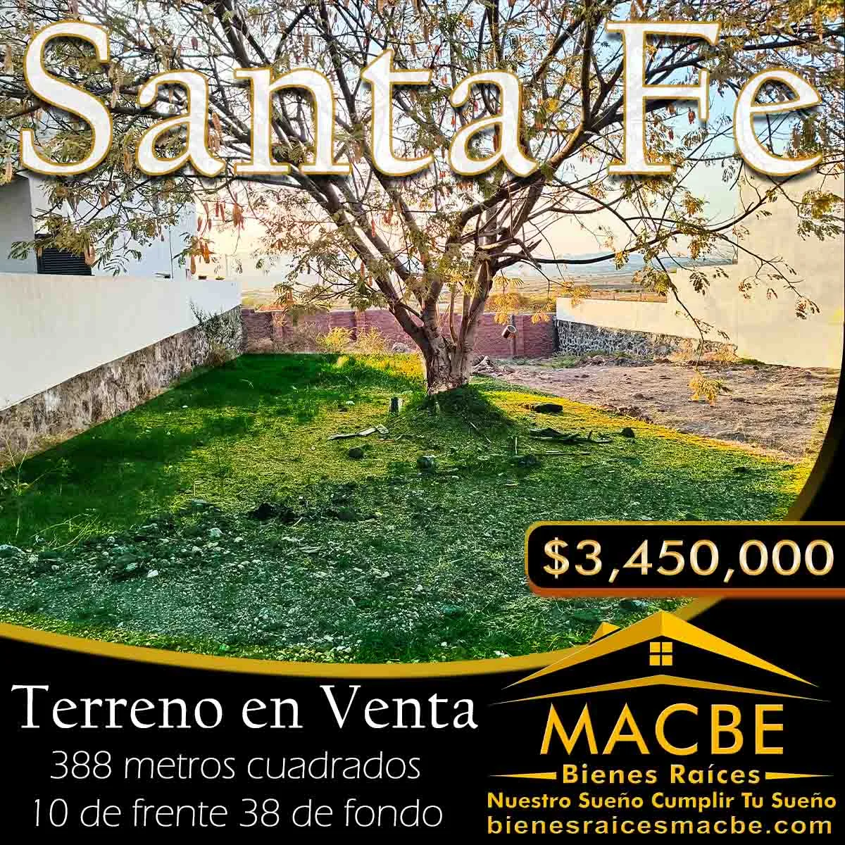 Terreno en Venta Santa Fe Villas de Irapuato Inmobiliaria Macbe Bienes Raíces Inmobiliarias Irapuato