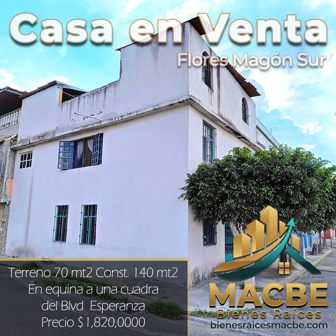 Casa en Venta Flores Magón Sur